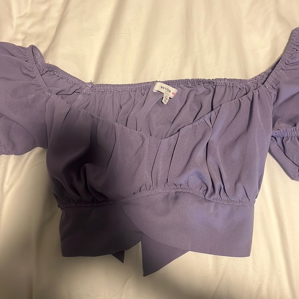 Ruffle sleeve wrap top